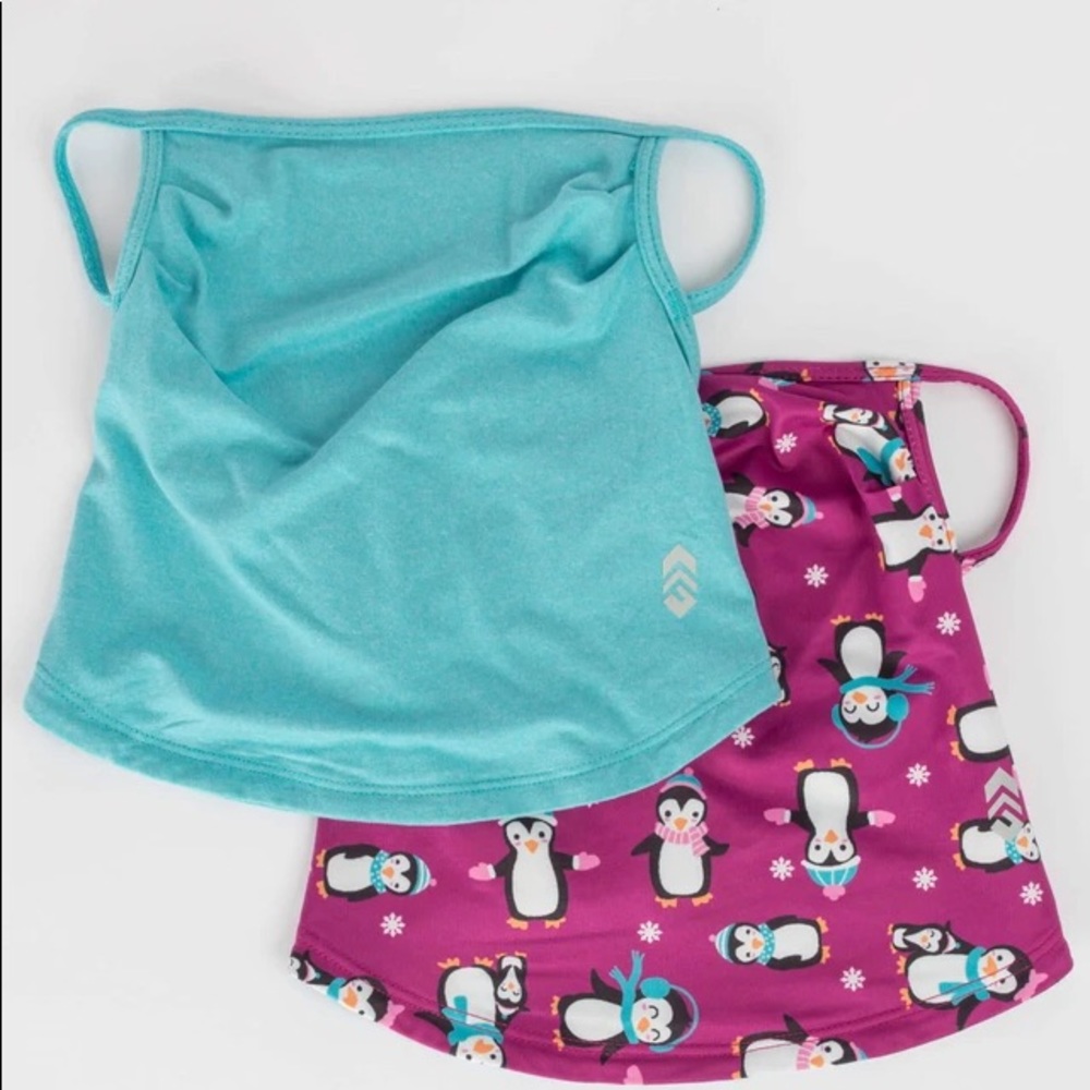 Girls' Protective Face Mask Gaiter w/Filter Pocket